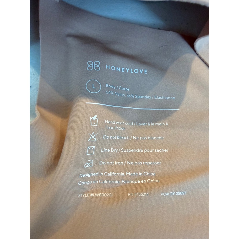 Honeylove Crossover Bra Sand Tan Wireless Seamless Support LWBR0201 Womens Large - Picture 4 of 7